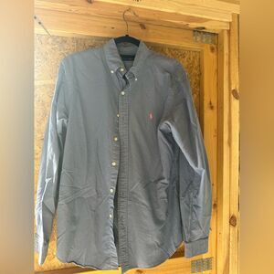 Ralph Lauren Men's Blue Casual Button-Down Shirt